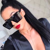 Retro Oversized Square Rice Nail Sunglasses main image 1