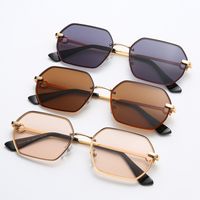 New Fashion Polygonal Metal Frame Ladies Sunglasses main image 4