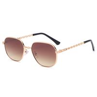 New Small Frame Square Metal Hollow Sunglasses main image 2