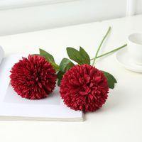 Simulation Single Big Ball Dahlia Chrysanthemum Decoration Flowers main image 3