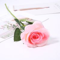 Simulation Single Wool Cloth Rose Wedding Decoration Artificial Flower main image 1