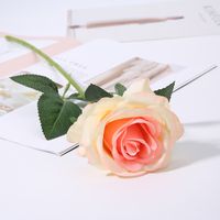 Simulation Single Wool Cloth Rose Wedding Decoration Artificial Flower main image 4