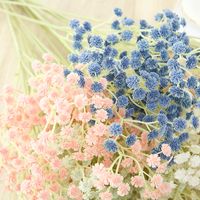 Simulation Gypsophila Color Plastic Fake Bouquet Wedding Flower Decoration main image 3