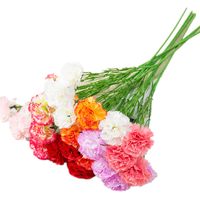 Imitation Carnation Silk Cloth Fake Flower Mother's Day Gift main image 6