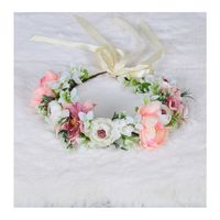 New Handmade Fabric Spring Corolla Bride Photo Simulation Flower Plant Headband main image 6