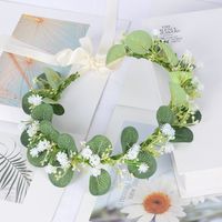 Fashion Garland Simulation Gypsophila Eucalyptus Headband Headdress main image 3