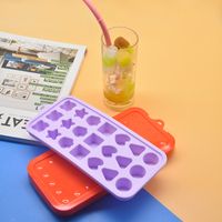 New Silicone Ice Tray Mold Ice Box Home-made Ice Cube Quick-frozen Artifact main image 1