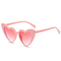 New Ladies Heart Large Frame Sunglasses Harajuku Fashion Sunglasses sku image 6
