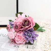 Simulation Rose Bouquet Decoration Wedding Silk Flower sku image 1