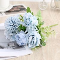 Peony Simulation Flowers Fake Bouquet Home Decorative Floral Ornaments sku image 2