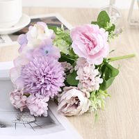Peony Simulation Flowers Fake Bouquet Home Decorative Floral Ornaments sku image 5