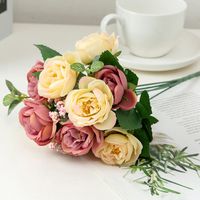 Vente En Gros Simulation Rose Bouquet De Mariage Fleurs sku image 1