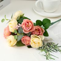 Wholesale Simulation Rose Wedding Bouquet Flowers sku image 3
