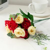 Vente En Gros Simulation Rose Bouquet De Mariage Fleurs sku image 4