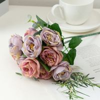 Vente En Gros Simulation Rose Bouquet De Mariage Fleurs sku image 6