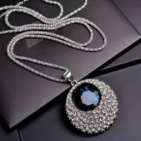 Fashion Jewelry Rhinestone Crystal Necklace sku image 1