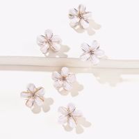 Crystal Five-petal Flower Small Clip Hair Bangs main image 3