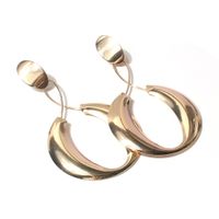 Fashion Metal Hollow Circle Pendant Earrings main image 4