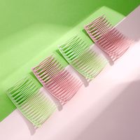 Korean Candy Color Bangs Hair Comb Set Simple Headdress Solid Color Broken Hair Comb Insert main image 3