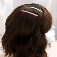 Korean Candy Color Bangs Hair Comb Set Simple Headdress Solid Color Broken Hair Comb Insert main image 5