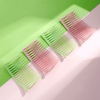 Korean Candy Color Bangs Hair Comb Set Simple Headdress Solid Color Broken Hair Comb Insert main image 6