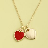 Light Luxury Simple Heart Lock S925 Silver Necklace sku image 1