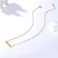 201 Stainless Steel 18K Gold Plated Simple Style Geometric Zircon main image 10