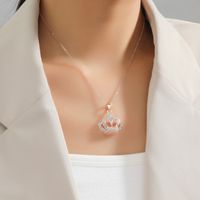 Fashion Jewelry Rhinestone Crown Necklace sku image 1