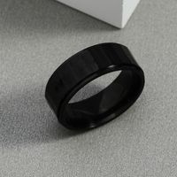 Simple Men's Stainless Steel Geometric Ring main image 5
