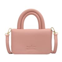 Bolso Pequeño De Textura De Alta Calidad Para Mujer, Novedad De Verano 2022, Bolso De Mensajero Rosa Popular, Bolso Cuadrado Pequeño Portátil Que Combina Con Todo sku image 3