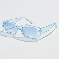 New Retro Small Frame Rectangular Geometric Sunglasses Wholesale main image 3