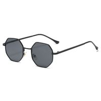 New Retro Small Frame Metal Sunglasses Octagonal Glasses main image 4