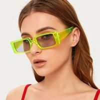 Retro Square Transparent Color Geometric Sunglasses Wholesale main image 3