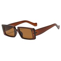 Retro Square Transparent Color Geometric Sunglasses Wholesale main image 4
