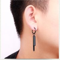 Simple Style Geometric Plating Stainless Steel No Inlaid Earrings main image 3