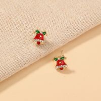 Fashion Diamond-studded Bells Pin Small Cute Alloy Earrings Wholesale main image 6