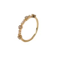 Fashion Copper Female Zircon Simple Index Finger Ring main image 6