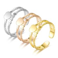 Fashion Heart-shaped Titanium Steel Ring Jewelry main image 1