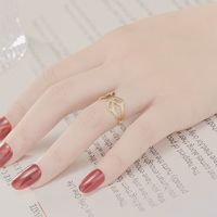Creative Simple Titanium Steel Butterfly Ring Jewelry Wholesale main image 3