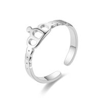 Fashion New Crown Titanium Steel Couple Ring Jewelry main image 5