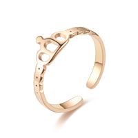Fashion New Crown Titanium Steel Couple Ring Jewelry main image 6