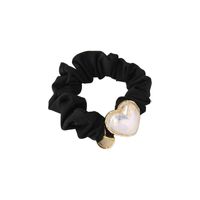 Fashion Simple Pearl Heart-shaped Hair Ring Rubber Band Hair Accessories main image 6