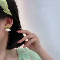 Fashion Simple Bow Flower Earrings Alloy Drop Earrings main image 4