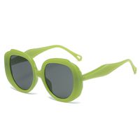 New Round Large Frame Candy-colored Geometric Sunglasses Wholesale sku image 4
