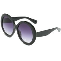 New Oversized Retro Round Ladies Sunglasses Men's Glasses Wholesale sku image 2