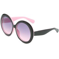 New Oversized Retro Round Ladies Sunglasses Men's Glasses Wholesale sku image 4