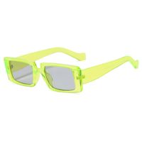 Retro Square Transparent Color Geometric Sunglasses Wholesale sku image 2