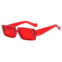 Retro Square Transparent Color Geometric Sunglasses Wholesale sku image 7