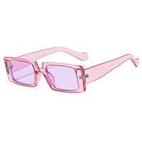 Retro Square Transparent Color Geometric Sunglasses Wholesale sku image 9