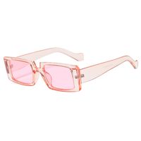 Retro Square Transparent Color Geometric Sunglasses Wholesale sku image 10